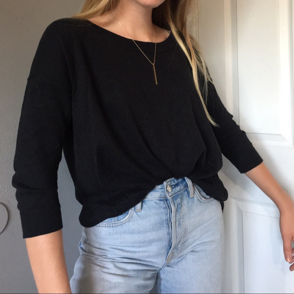 Gorgeous chic black sweater